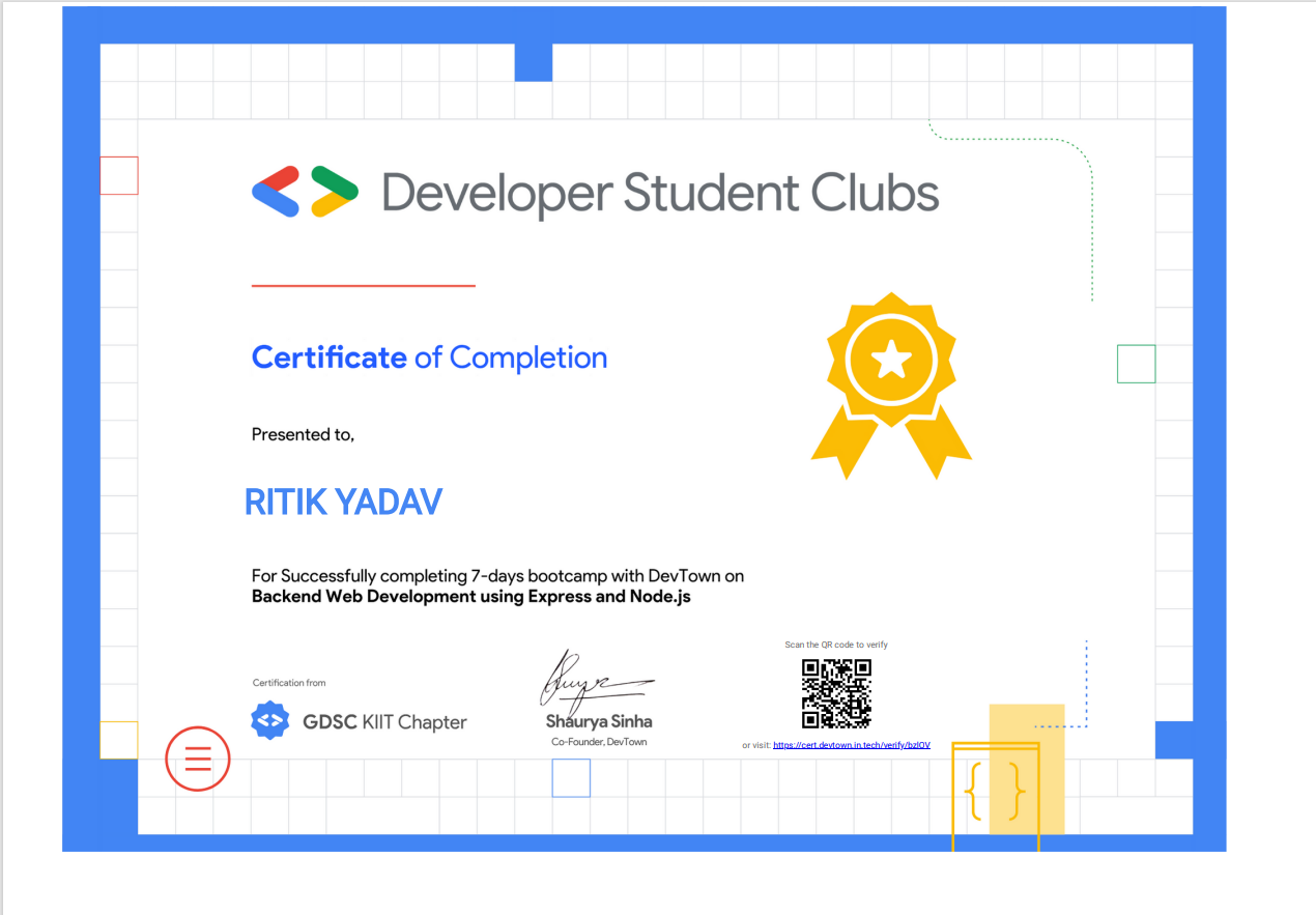 backend student club 